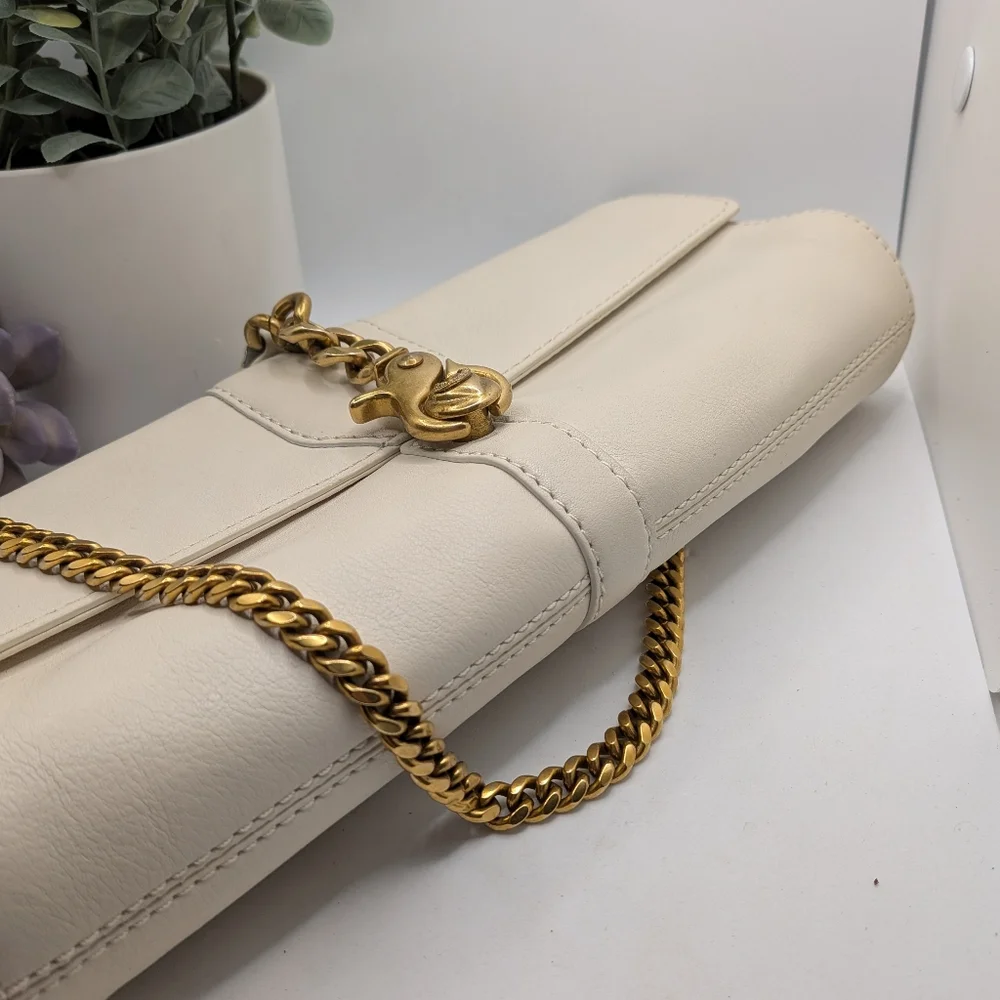 Juicy Couture Vintage Cream Leather Shoulder Bag P&G‎ Era